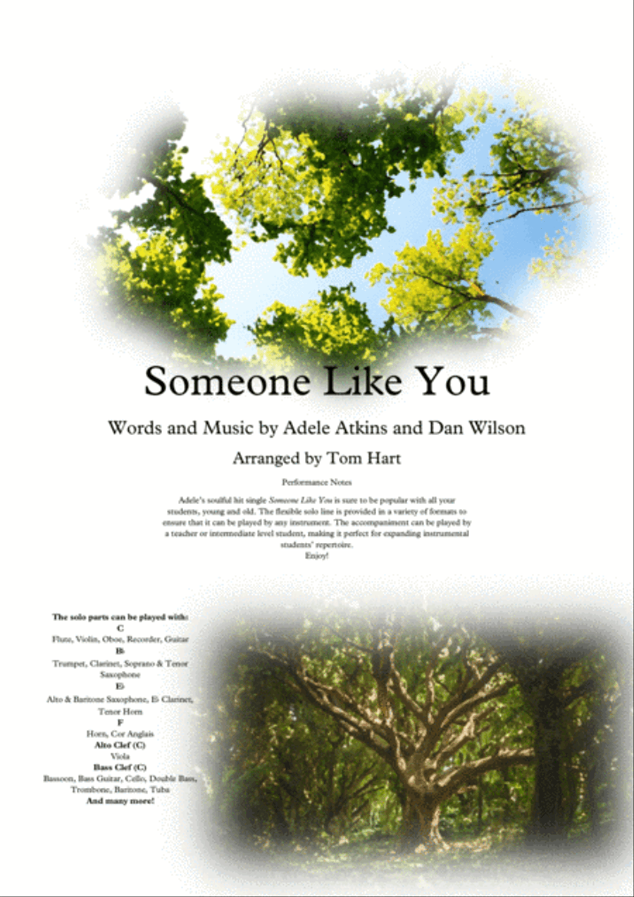 Someone Like You Piano scores gallery preview page 1