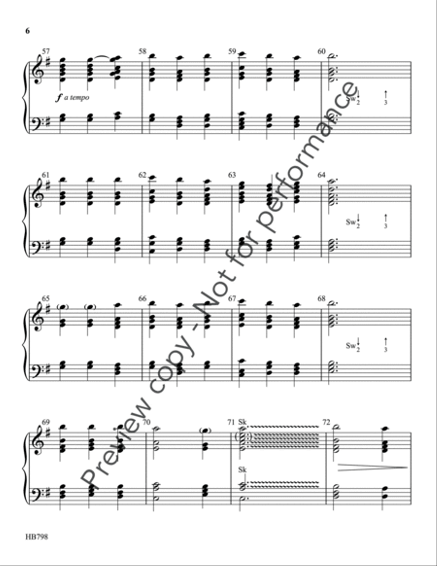 When I Survey the Wondrous Cross - Scholes 3-Octaves scores gallery preview page 6