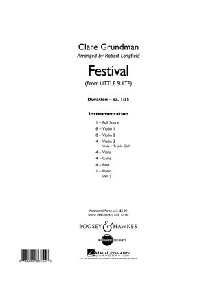 Book cover for Festival (from Little Suite) - Conductor Score (Full Score)