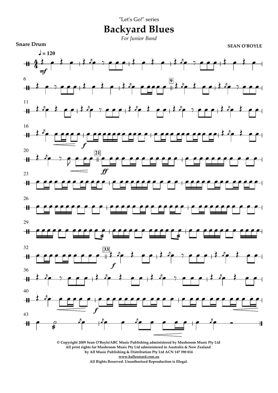 Backyard Blues - Snare Drum