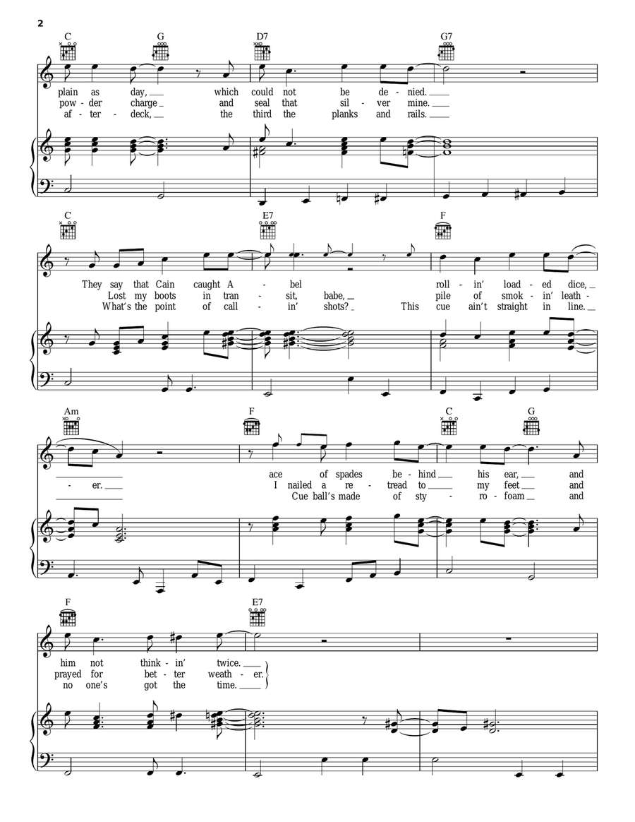 Mississippi Half-Step Uptown Toodeloo Piano, Vocal, Guitar scores gallery preview page 2
