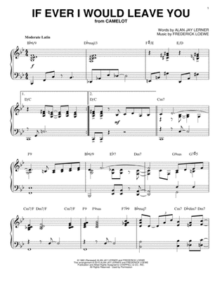 Book cover for If Ever I Would Leave You [Jazz version] (arr. Brent Edstrom)