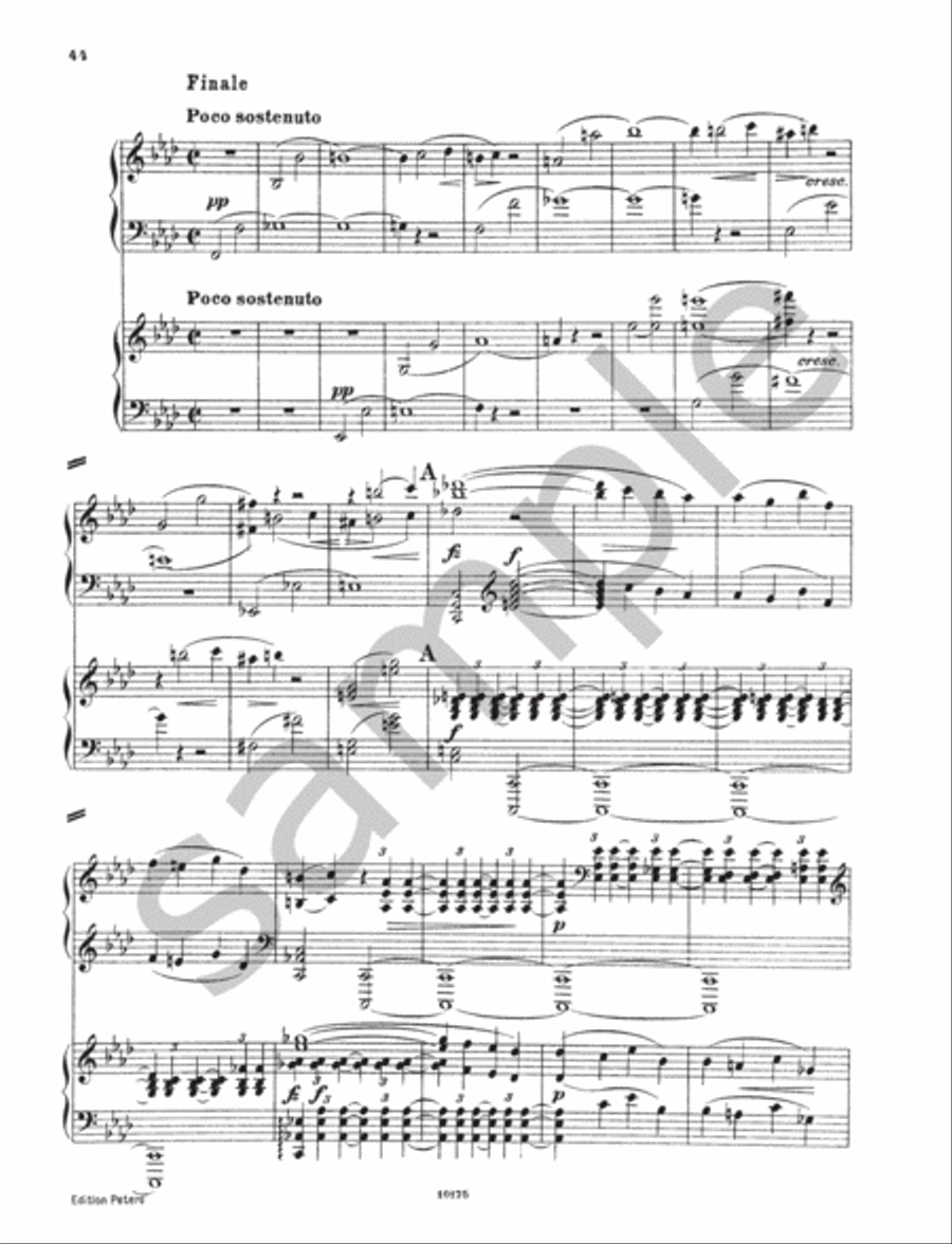 Sonata for 2 Pianos in F minor Op. 34b Piano Duet scores gallery preview page 6