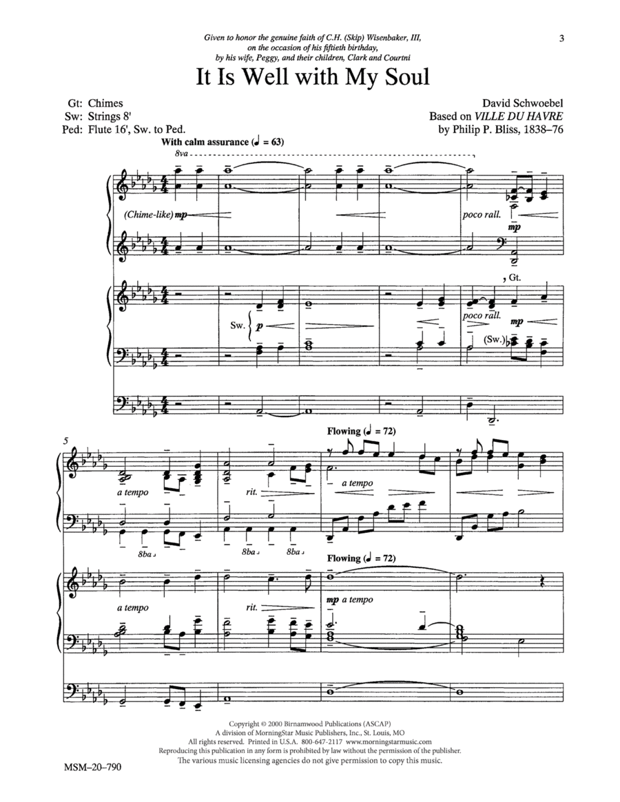 It Is Well with My Soul Organ scores gallery preview page 1