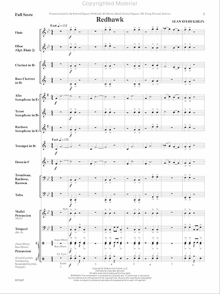 Redhawk Concert Band scores gallery preview page 4