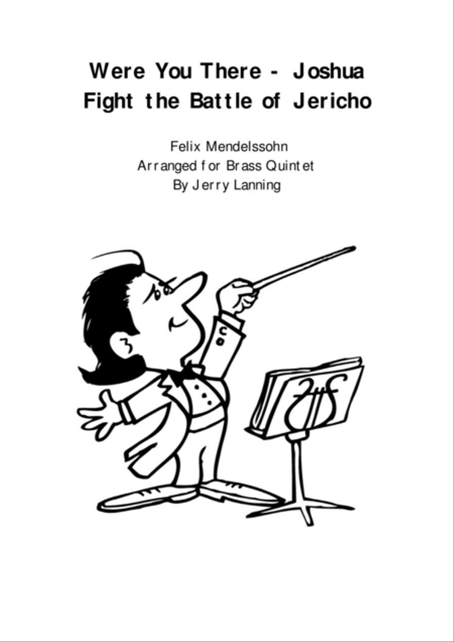 Were You There? - Joshua Fight the Battle of Jericho (brass quintet) Brass Quintet scores gallery preview page 1