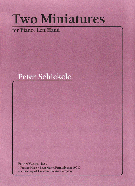 Peter Schickele : Two Miniatures
