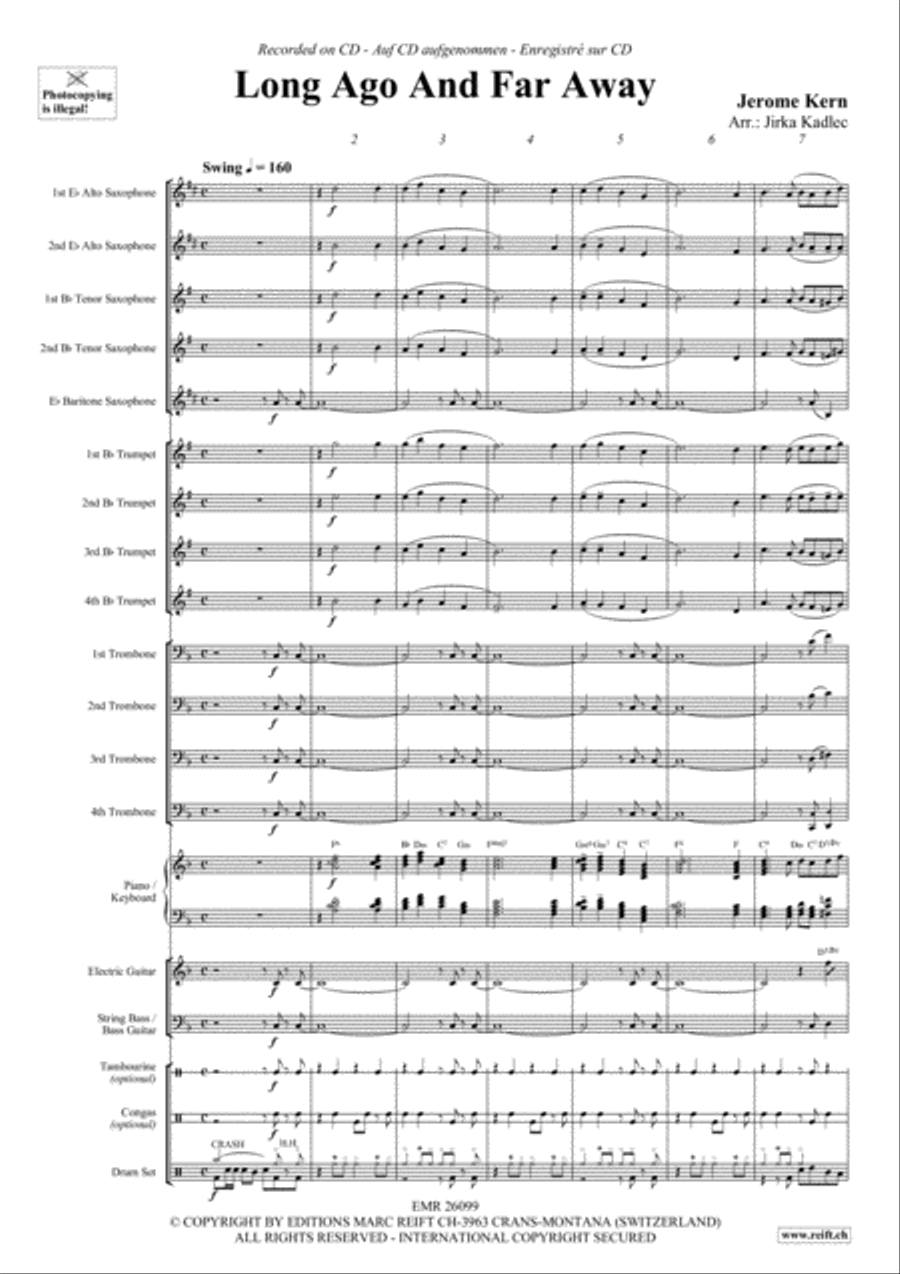 Long Ago And Far Away Big Band scores gallery preview page 3