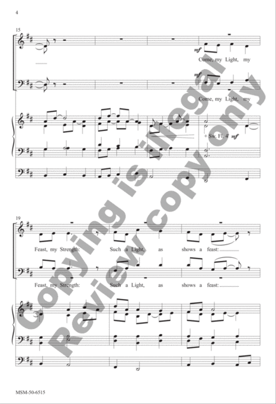 The Call 4-Part scores gallery preview page 4