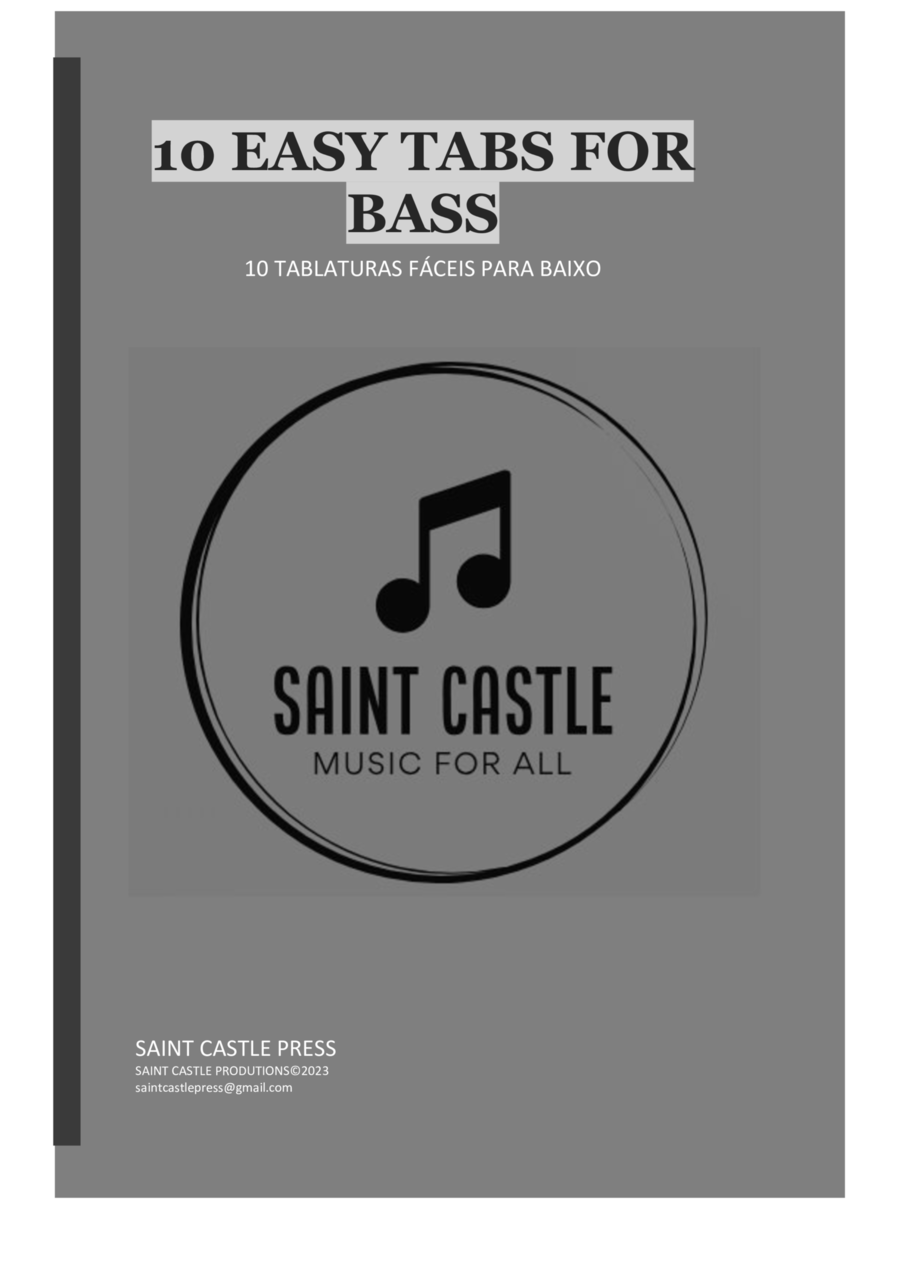 10 easy TABs for BASS Bass Guitar scores gallery preview page 1