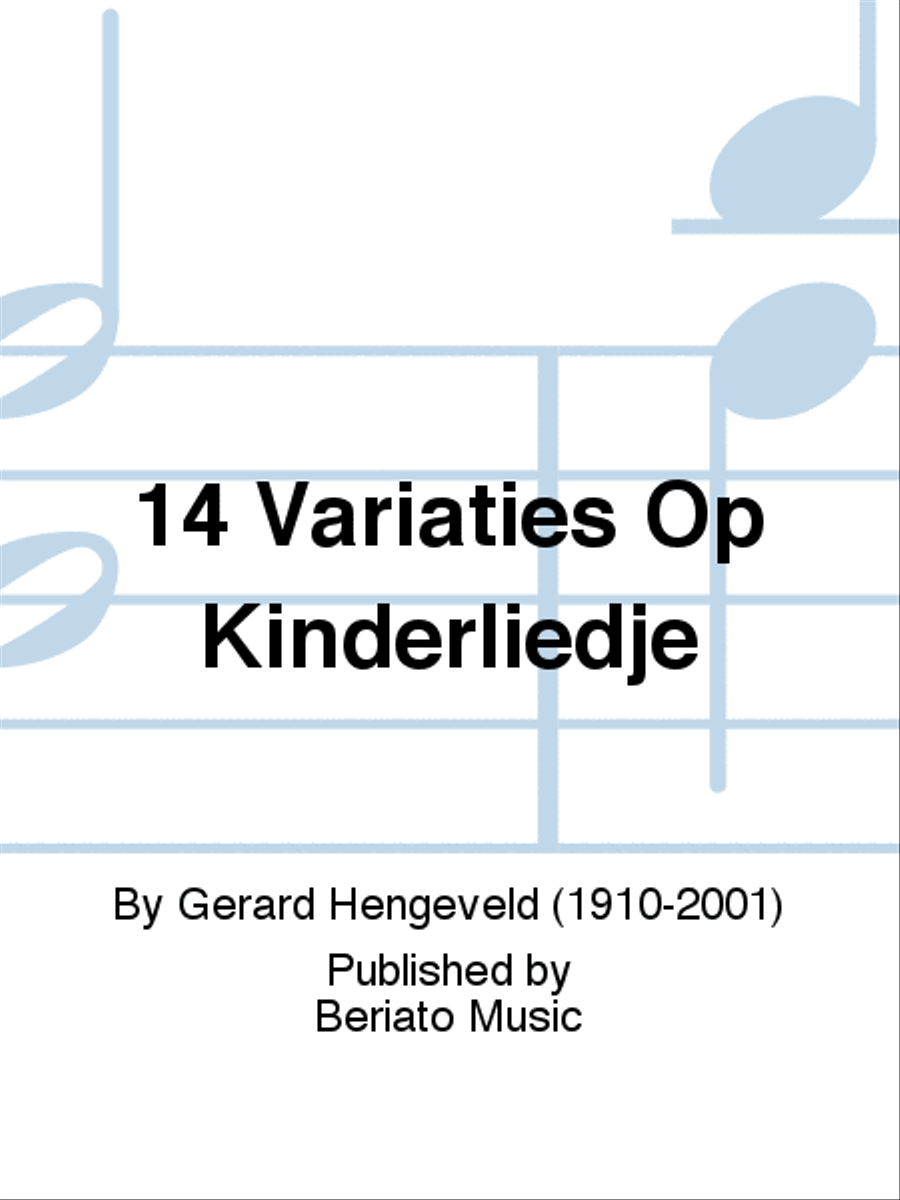 14 Variaties Op Kinderliedje Piano Solo scores gallery preview page 1