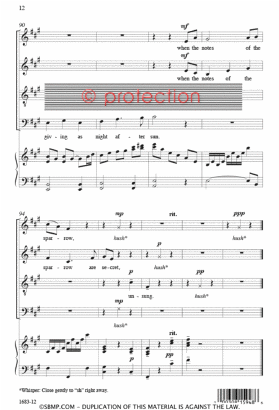The Soul of a Tree - SATB 4-Part scores gallery preview page 11