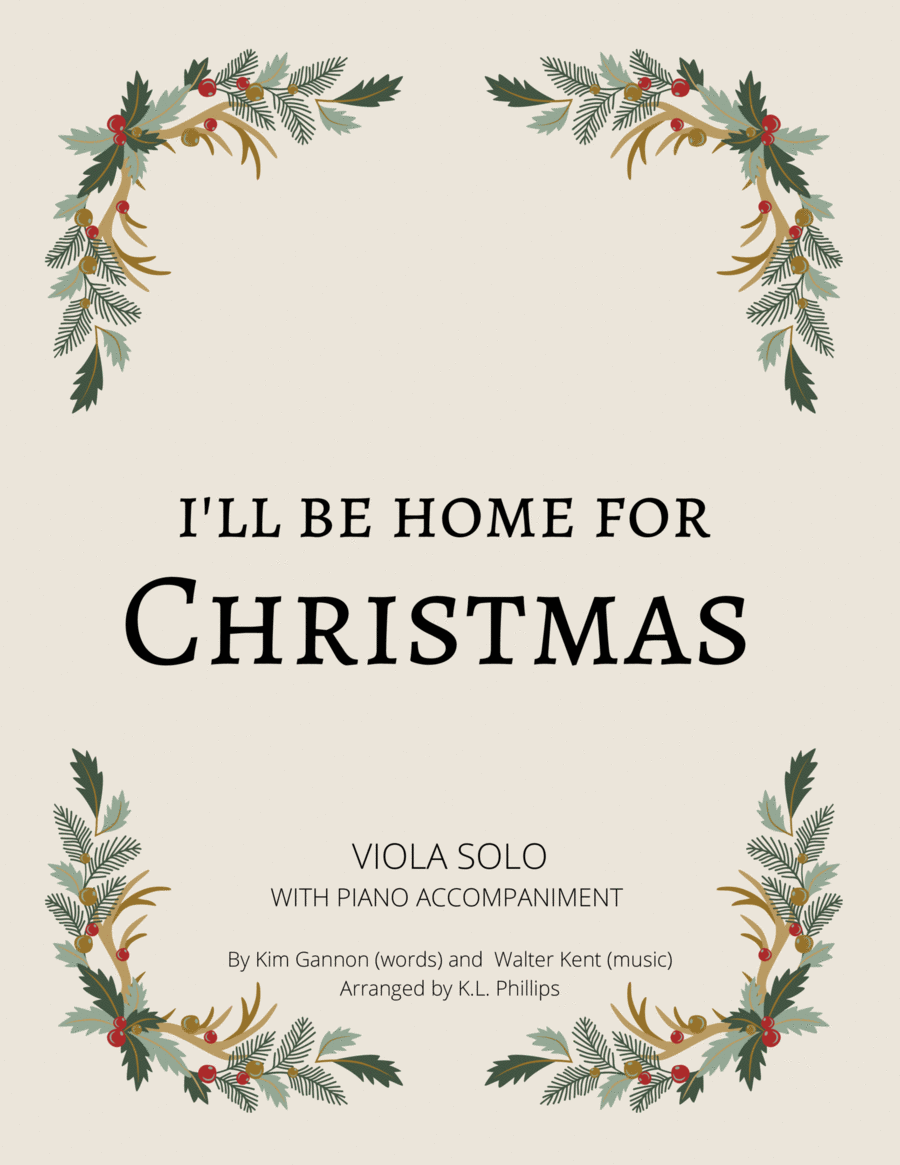 I'll Be Home For Christmas Viola scores gallery preview page 1