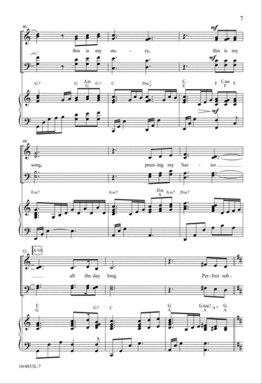 Blessed Assurance Blessed Assurance 4-Part scores gallery preview page 7