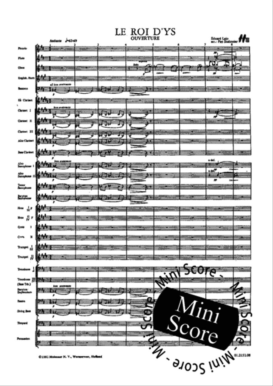 Le Roi D'Ys Concert Band scores gallery preview page 7