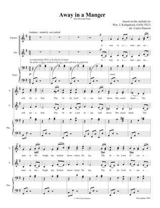 Away in a Manger (SATB)