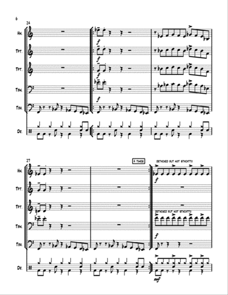 5 star 5 star Brass Ensemble scores gallery preview page 6