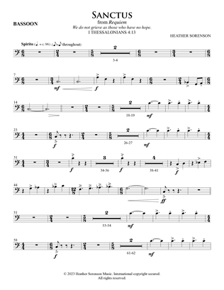 Sanctus (Orchestra) - Bassoon