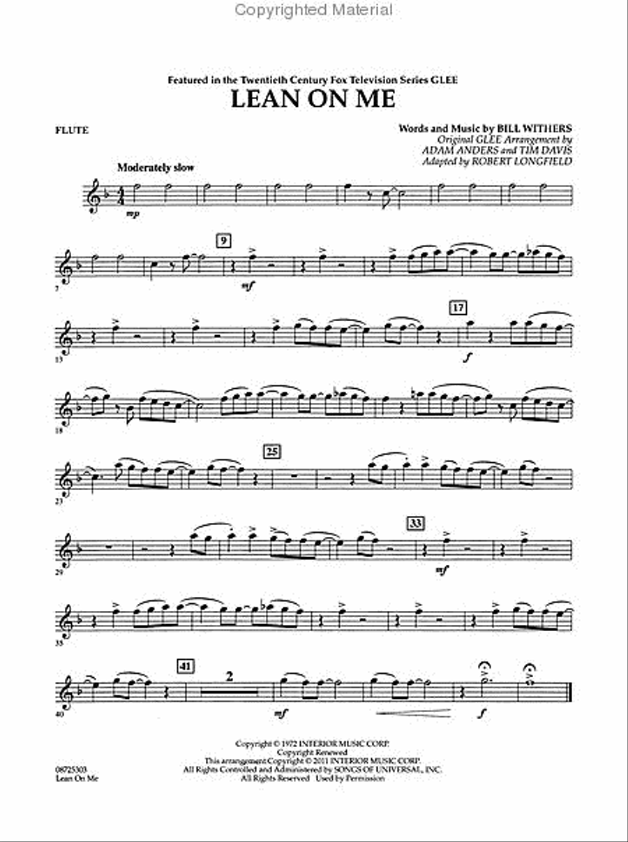 Lean on Me Lean on Me Concert Band scores gallery preview page 4