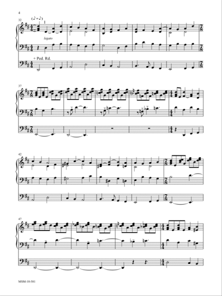 Ancient of Days: Three Hymns of Praise Organ scores gallery preview page 4