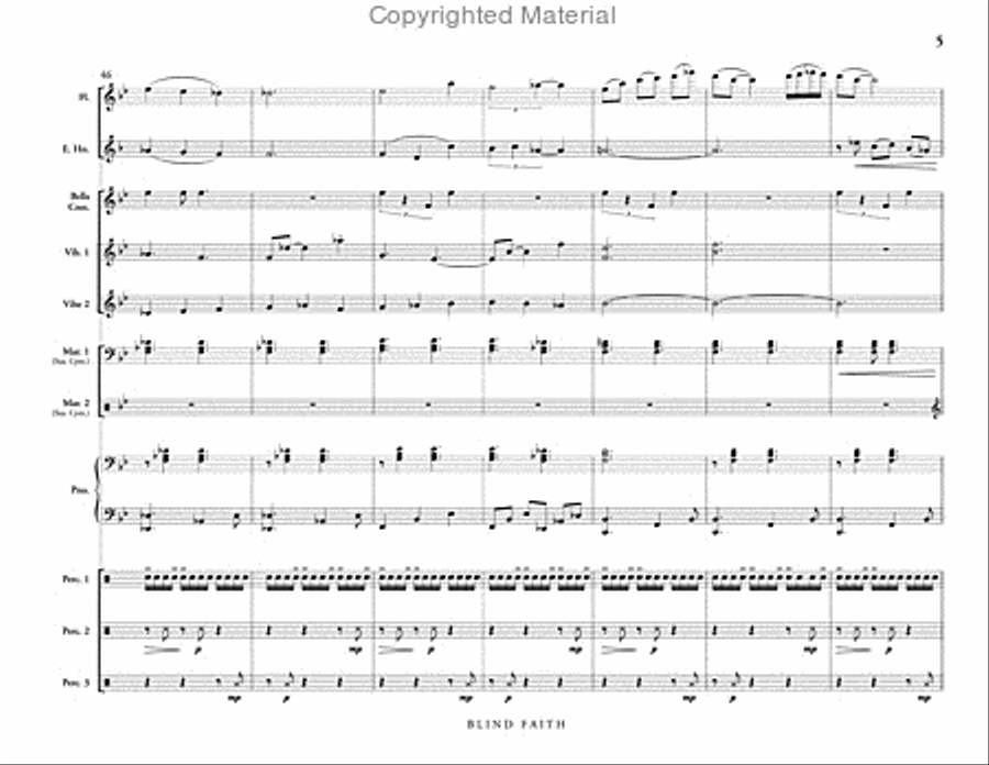 Blind Faith Percussion Ensemble scores gallery preview page 6