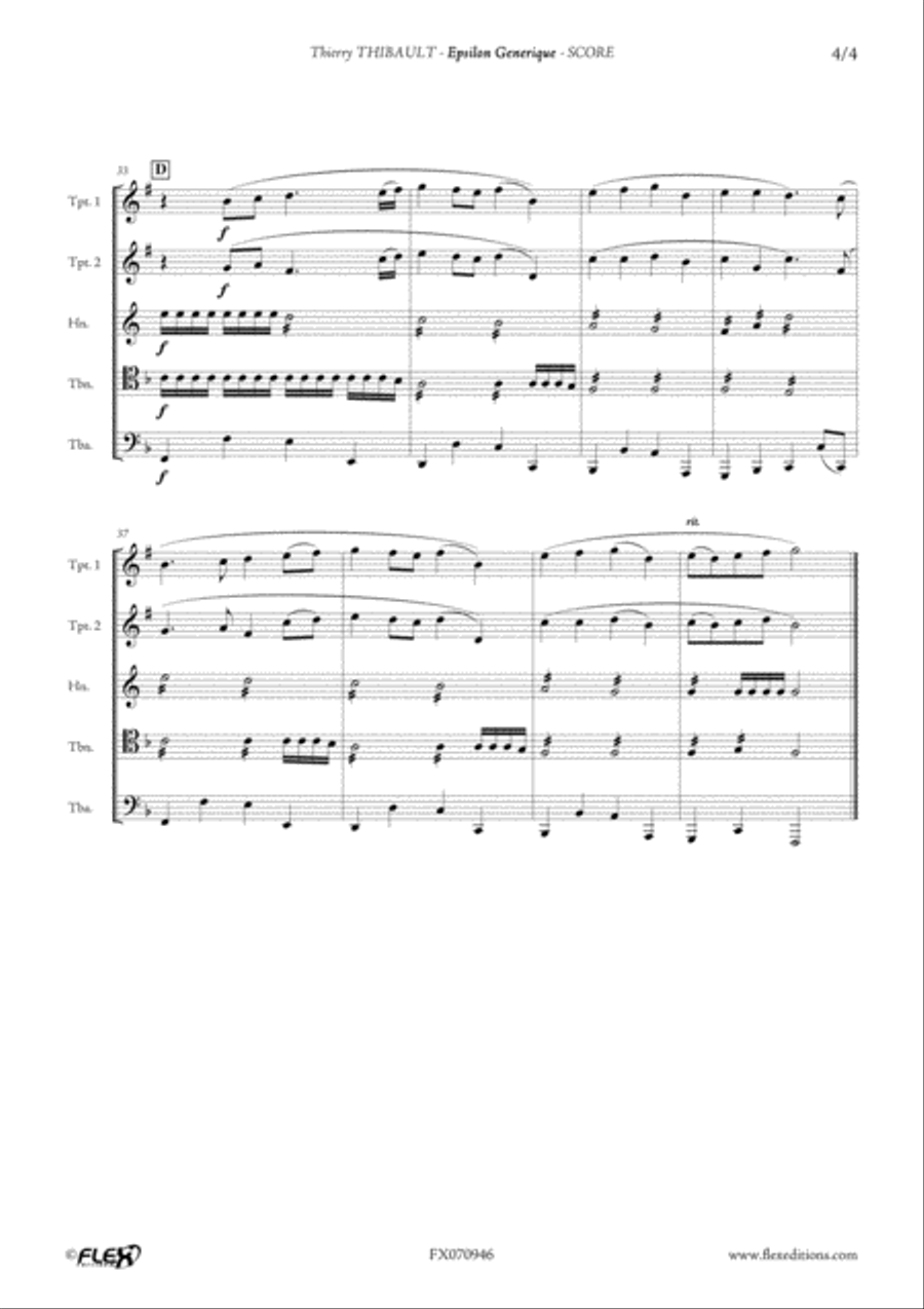 Epsilon generique Brass Quintet scores gallery preview page 4