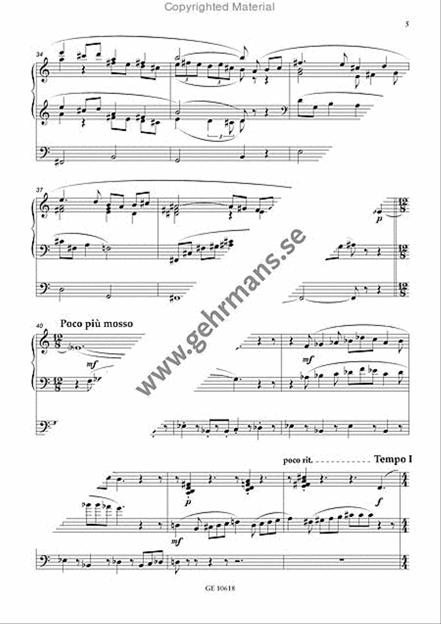 Adagietto Adagietto Organ Solo scores gallery preview page 5