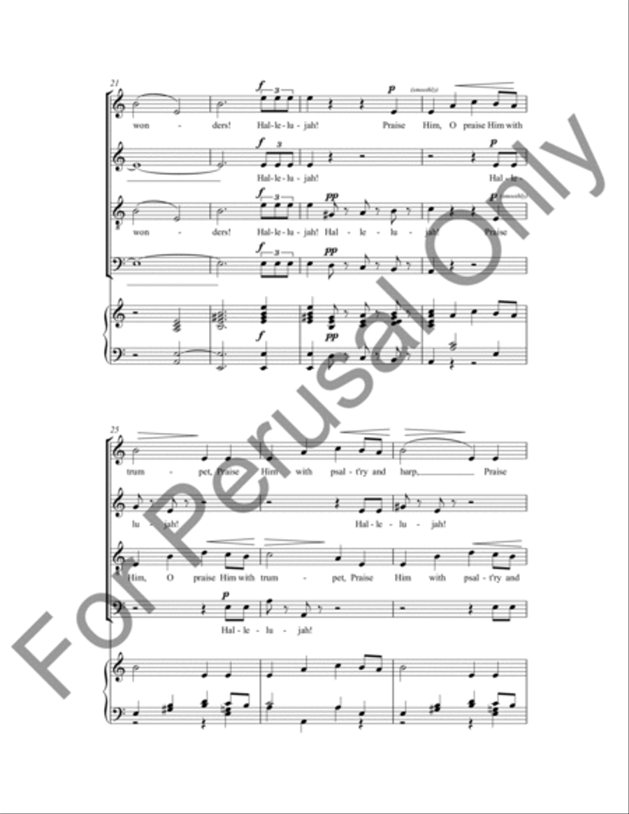 Hallelujah Hallelujah 4-Part scores gallery preview page 5