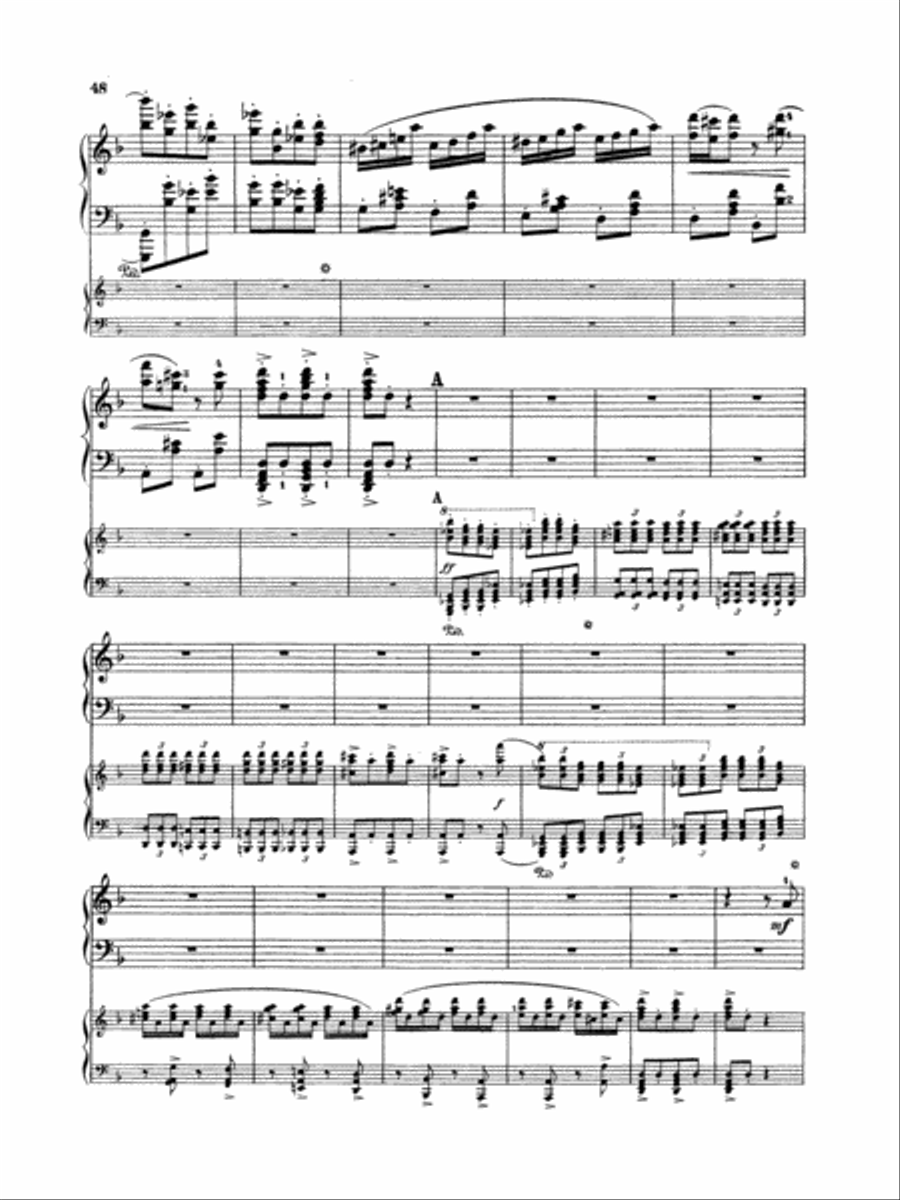 Rubinstein: Piano Concerto No. 4, Op. 70 Piano scores gallery preview page 2
