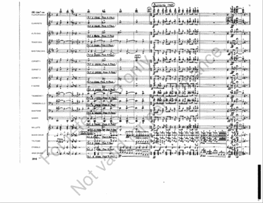 At A Dixieland Jazz Funeral Marching Band scores gallery preview page 13