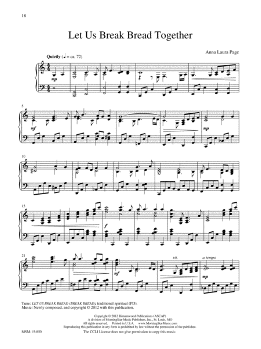 Tell the Story (Ten Gospel Hymn Arrangements for Piano) Piano Solo scores gallery preview page 9