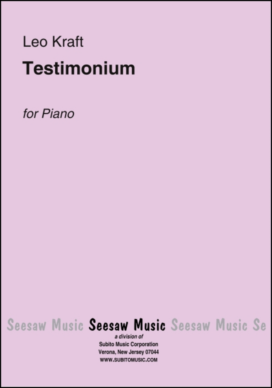 Testimonium Testimonium Harpsichord scores gallery preview page 1