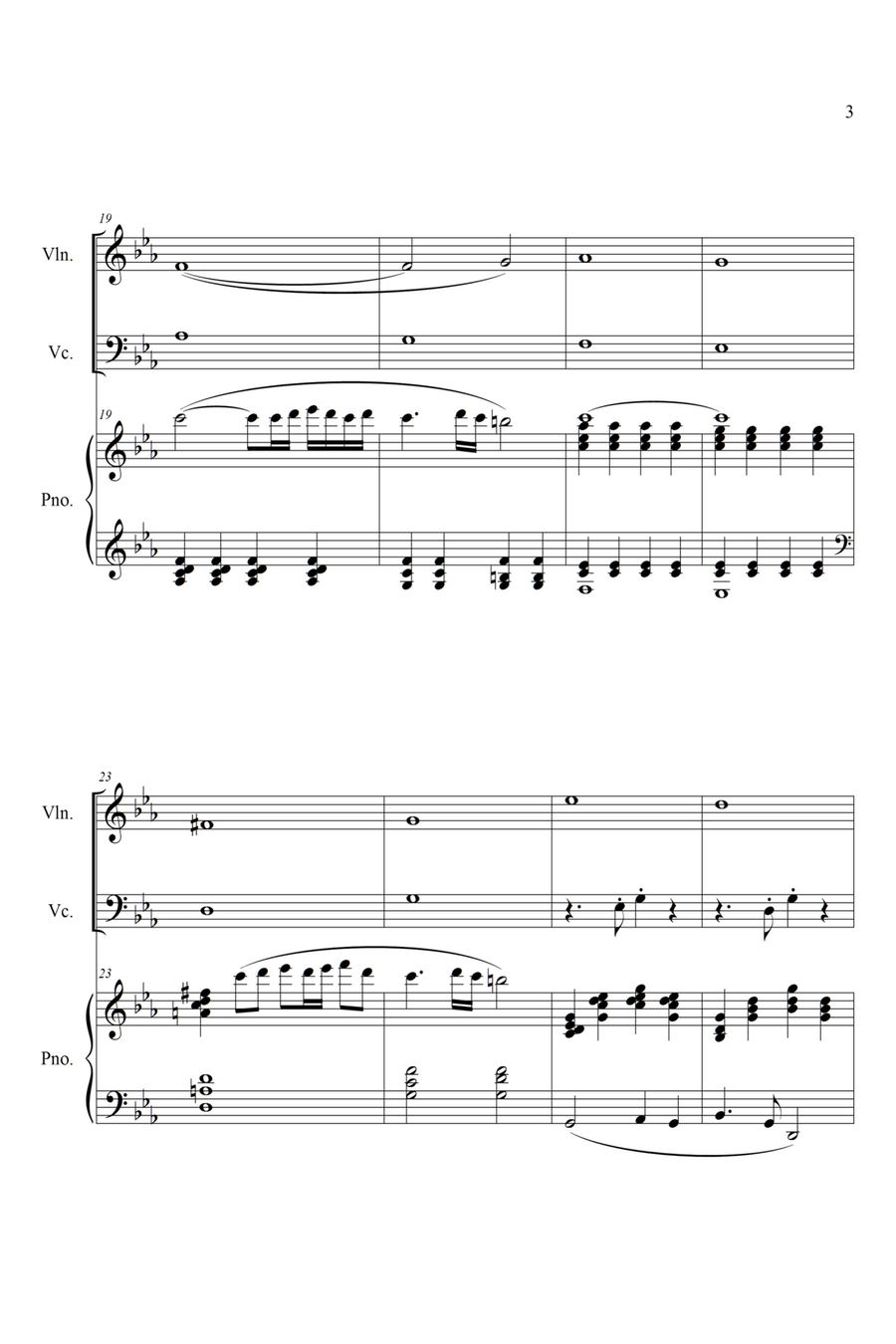 The World Needs Peace The World Needs Peace Piano Trio scores gallery preview page 4