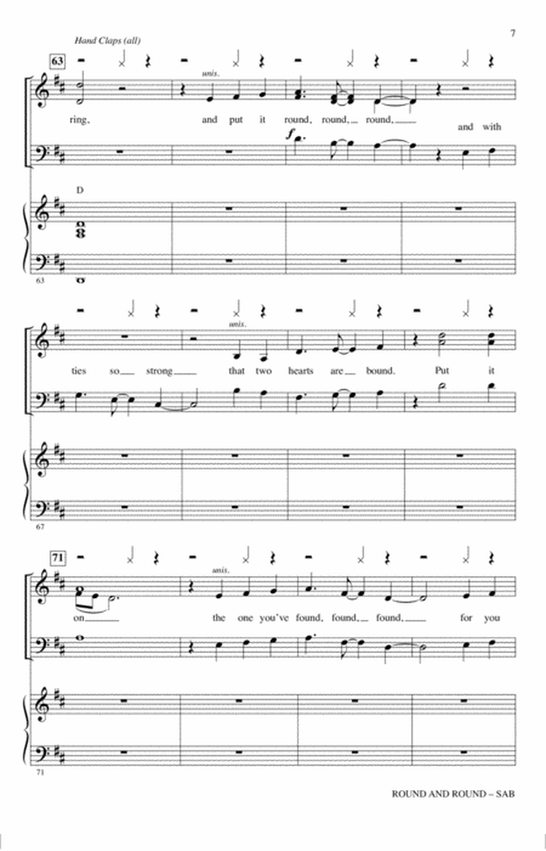 Round And Round (from The Voice) (arr. Ed Lojeski)