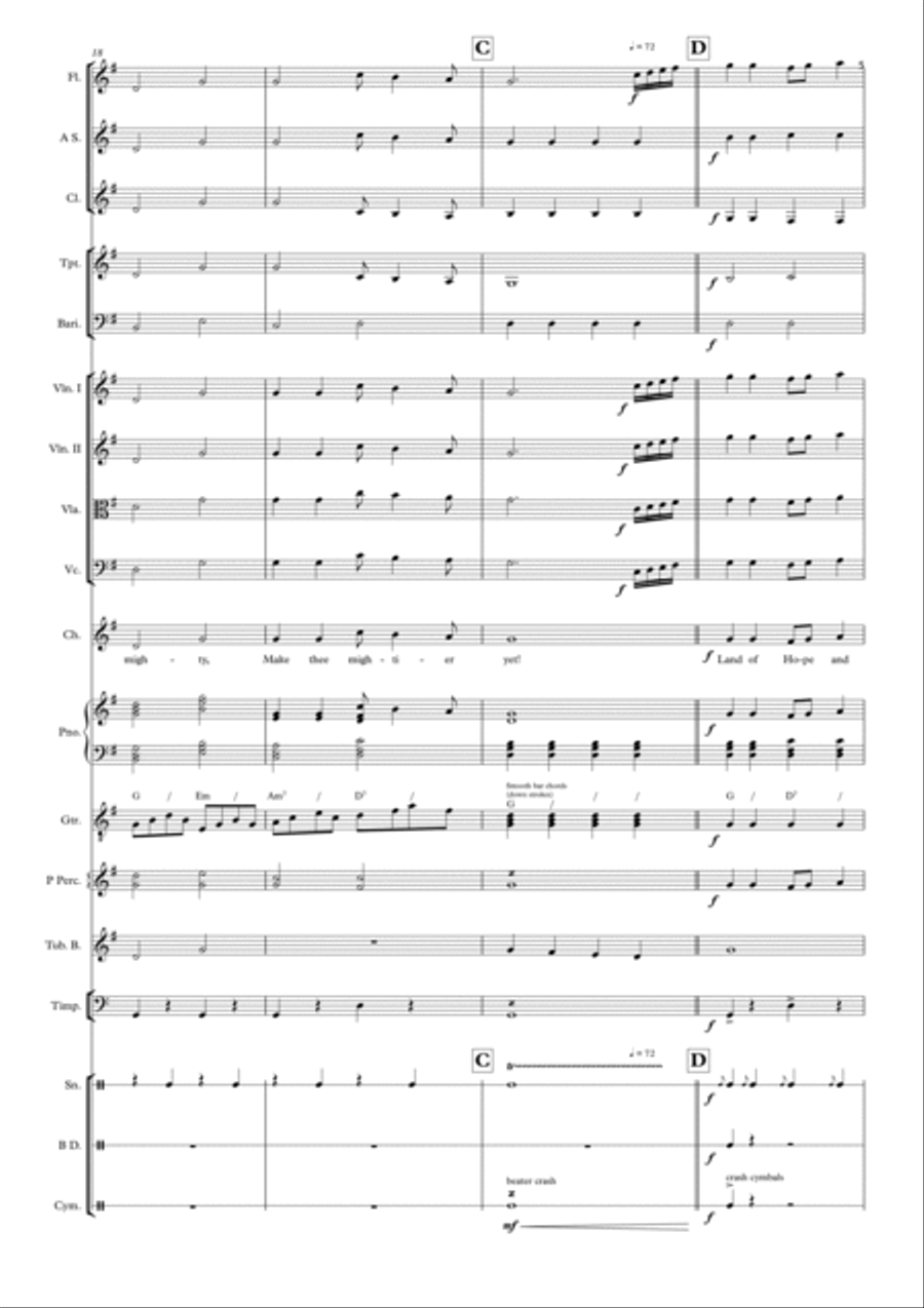 Land Of Hope And Glory - Bgt Full Orchestra scores gallery preview page 5