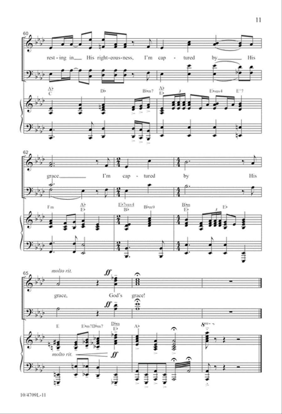 Captured by His Grace 4-Part scores gallery preview page 11