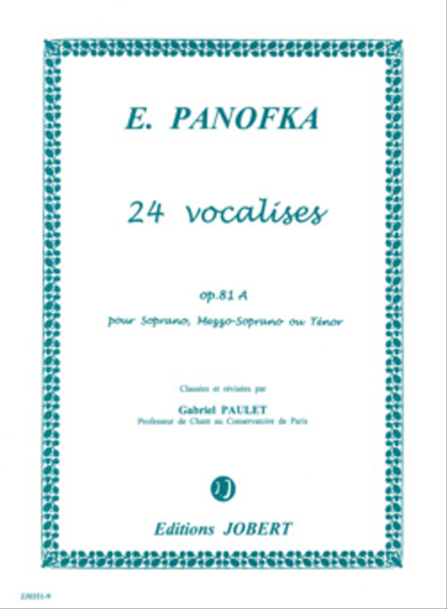 Vocalises - Volume 1 Op. 81A (24) High Voice scores gallery preview page 1