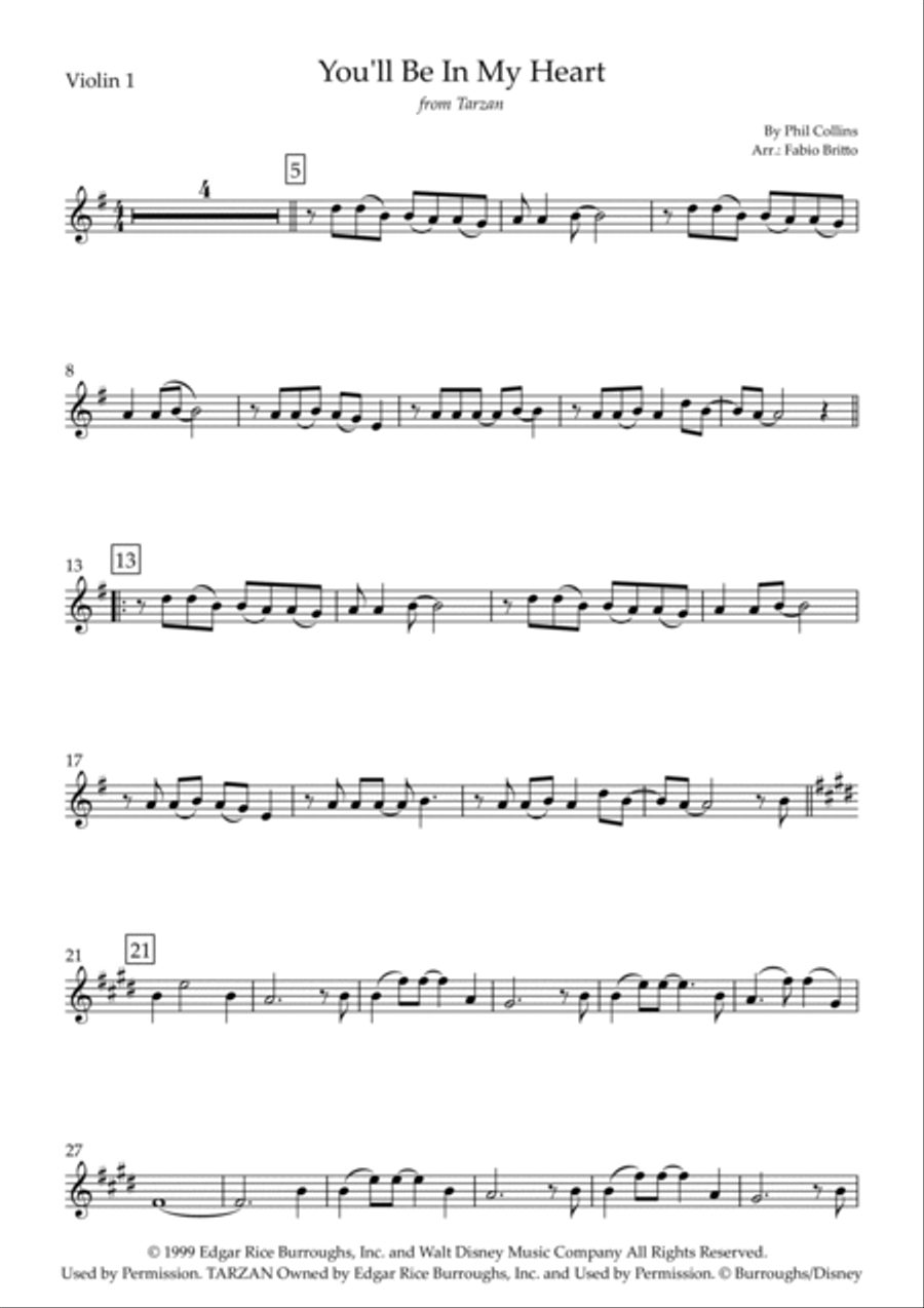 You'll Be In My Heart String Trio scores gallery preview page 4