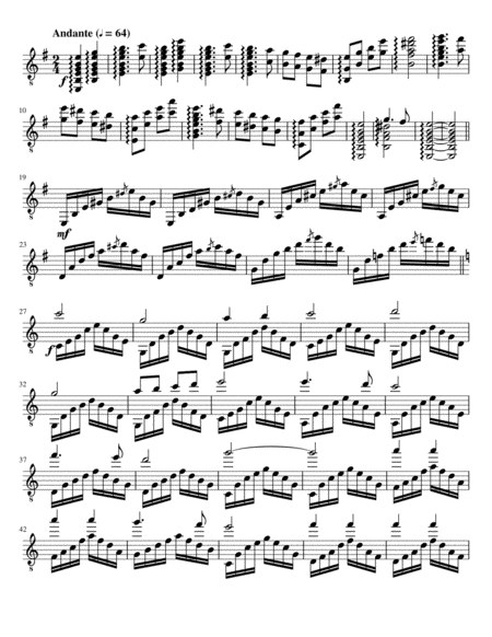 Opus 158, Sonata for Guitar in E-la image number null