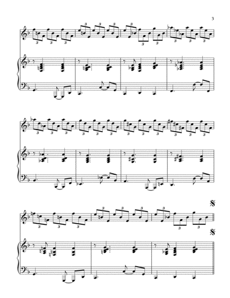 "Flight Of The Fingers"-Jazz Waltz-Piano Background for Alto Sax and Piano image number null