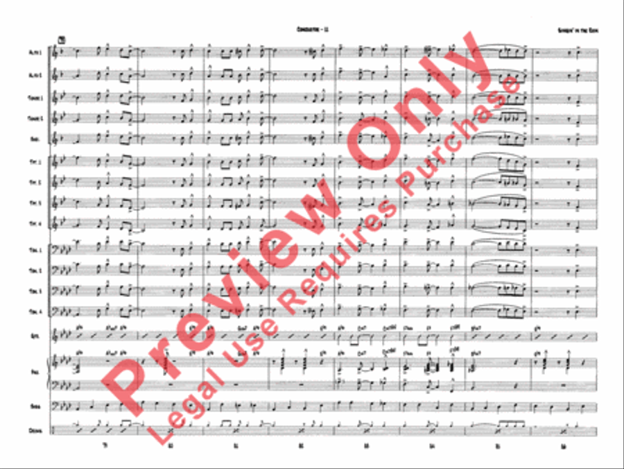 Singin' in the Rain Singin' in the Rain Jazz Ensemble scores gallery preview page 13