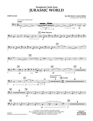 Jurassic World (Symphonic Suite) - String Bass
