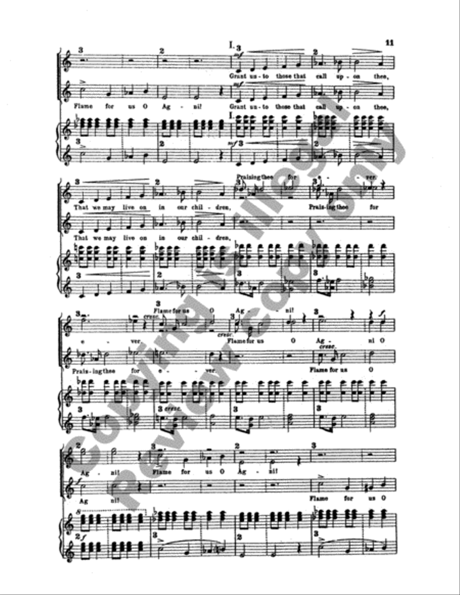 Choral Hymns from the Rig-Veda, Group 2 2-Part scores gallery preview page 6