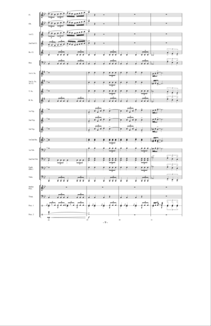 Return of the Crusaders Concert Band scores gallery preview page 8