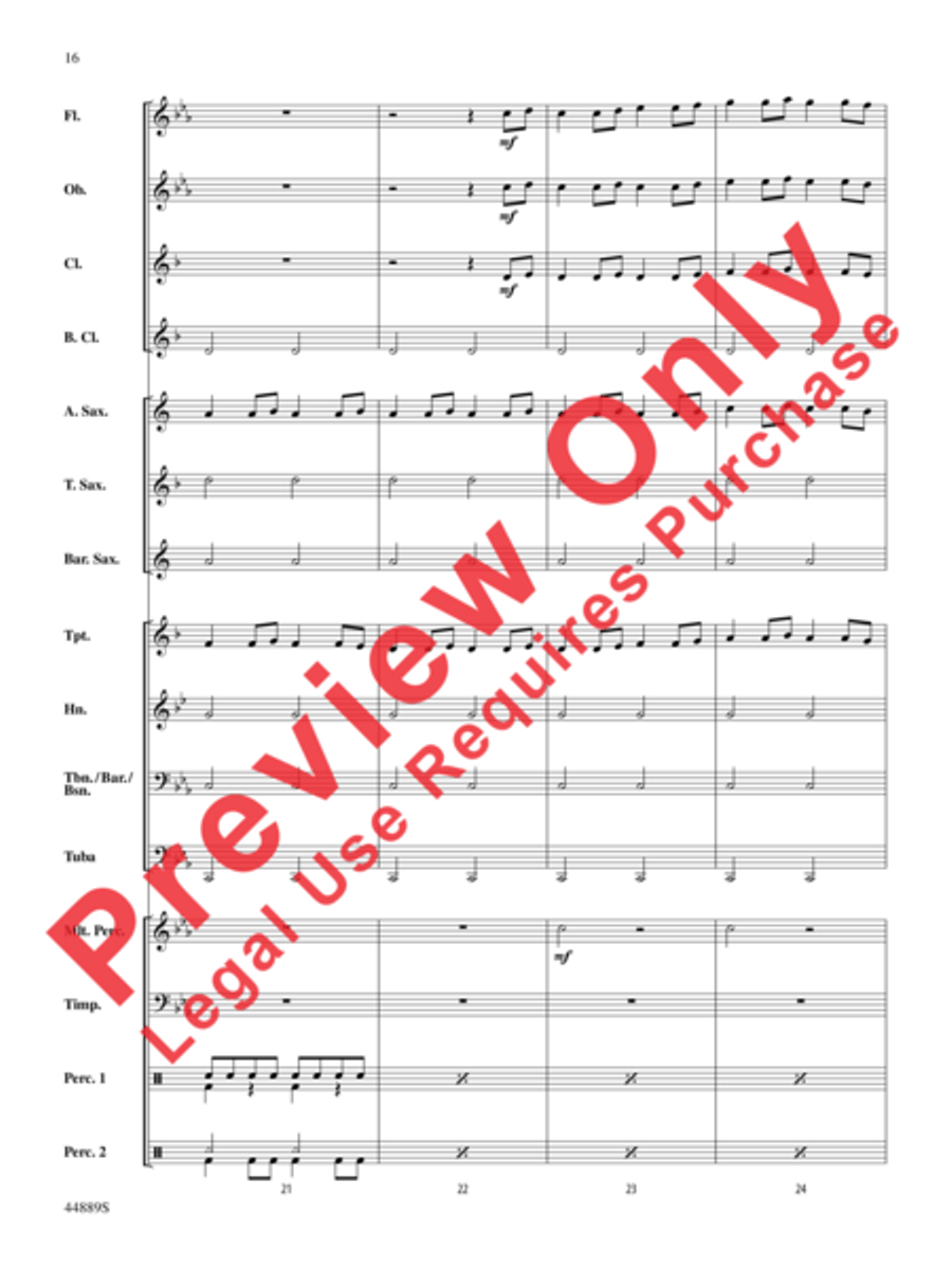 Three Miniature Nutcrackers Concert Band scores gallery preview page 16