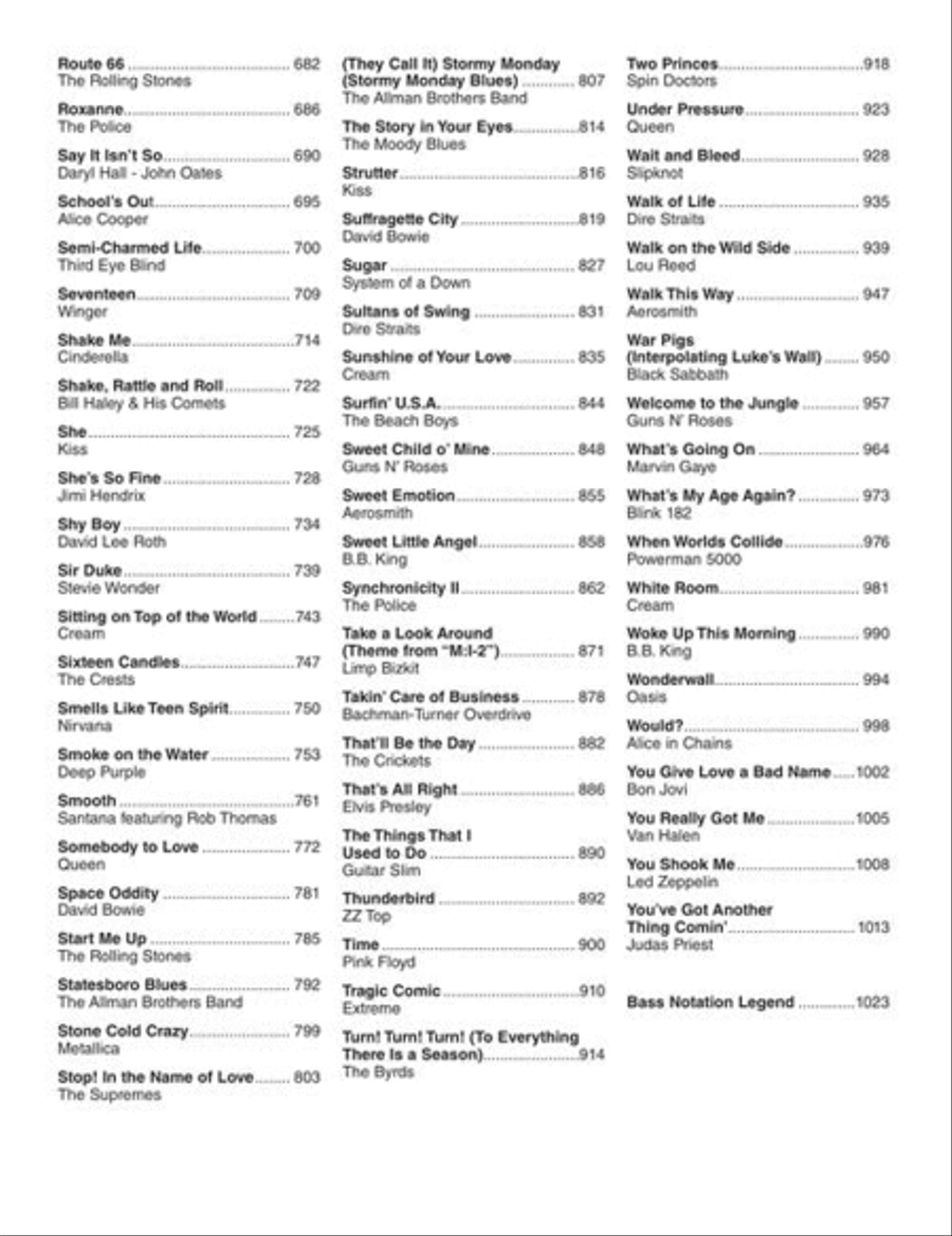 Bass Tab White Pages Bass Guitar Tablature scores gallery preview page 5