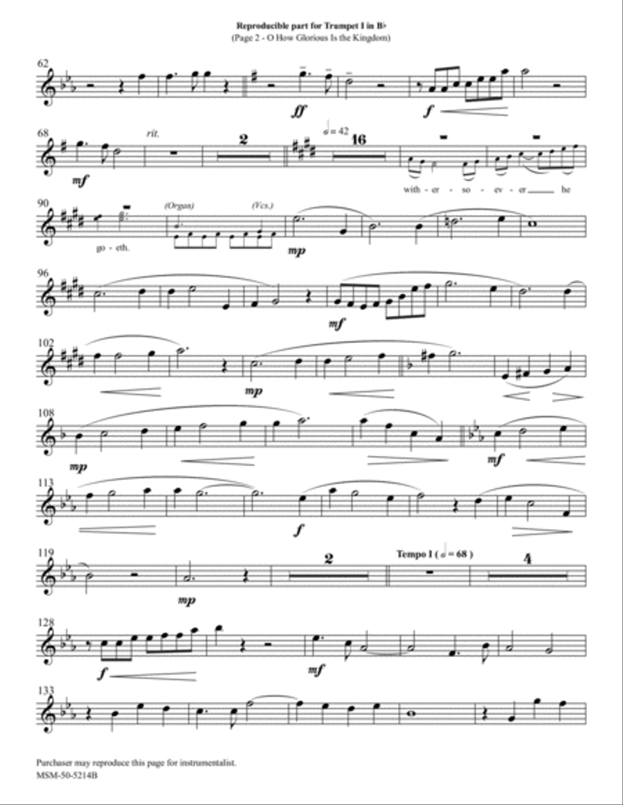 O How Glorious Is the Kingdom Choir scores gallery preview page 2