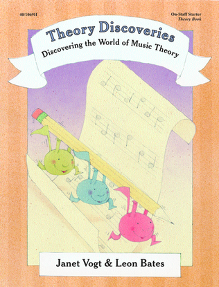 Book cover for Piano Discoveries On-Staff Theory Book