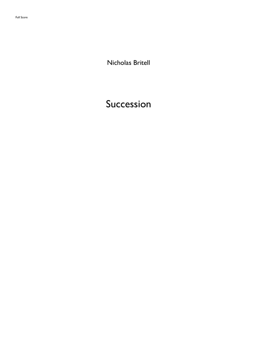 Succession Theme Large Ensemble scores gallery preview page 1