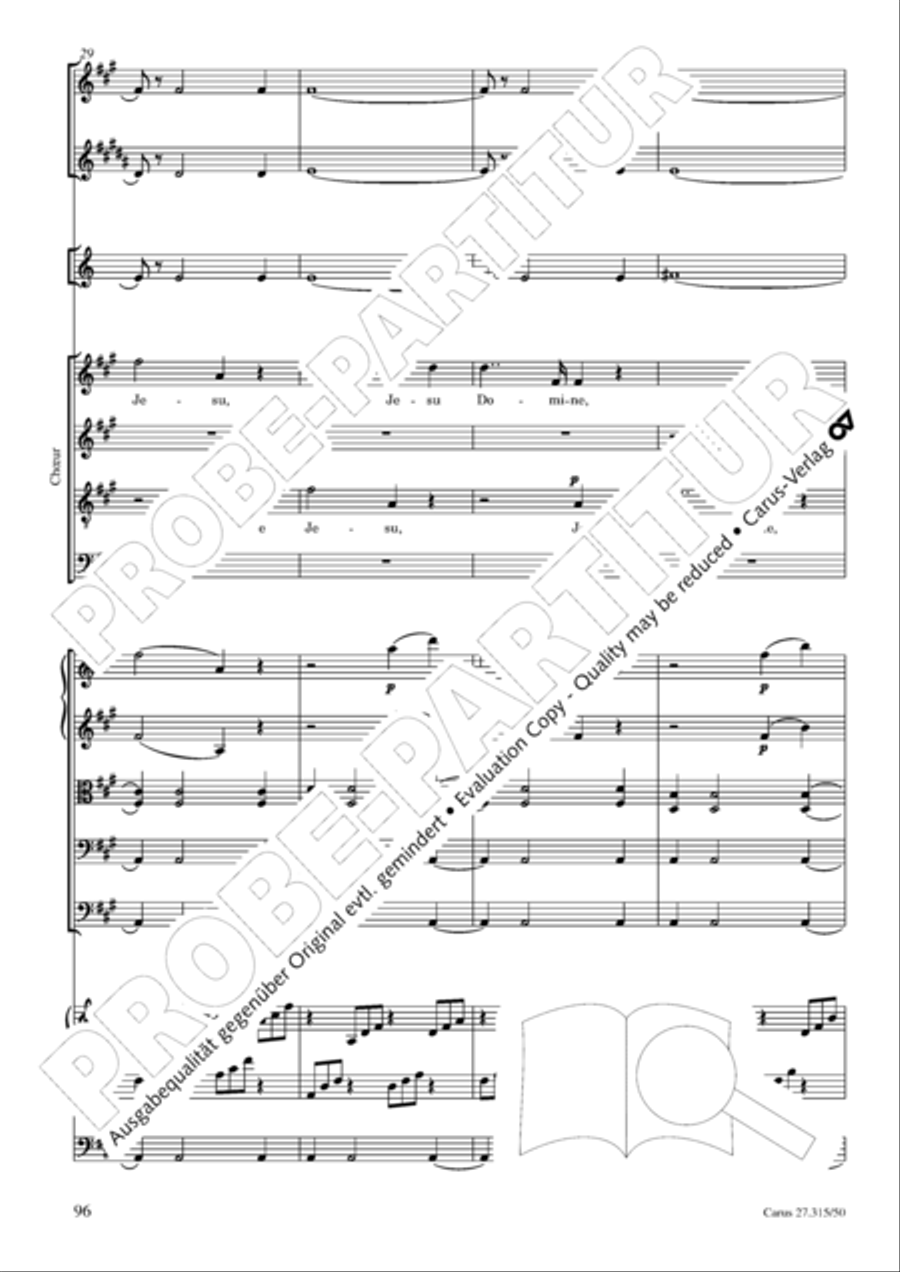 Requiem in C major 4-Part scores gallery preview page 99